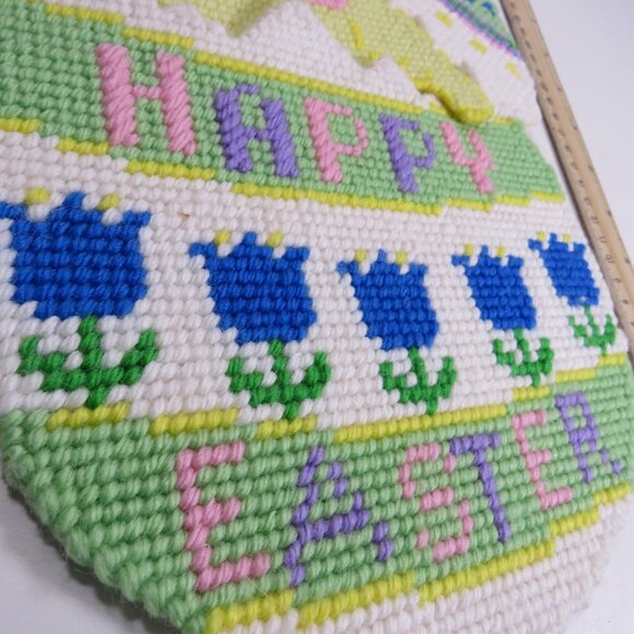 Easter Chick & Rabbit Plastic Canvas & Tulip Felt Wall Decor (or placemats) - Picture 10 of 15